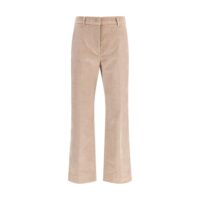 Max Mara Beige Cotton Casual Pants