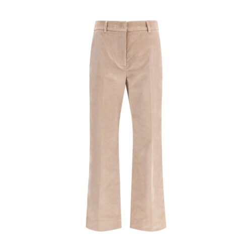 Max Mara Beige Cotton Casual Pants
