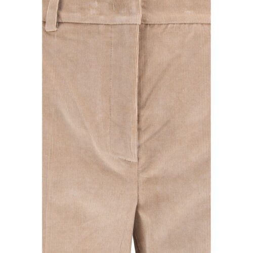 Max Mara Beige Cotton Casual Pants