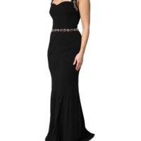 Dolce & Gabbana must kaunistustega merineitsi lõikega kleit