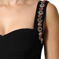 Dolce & Gabbana must kaunistustega merineitsi lõikega kleit