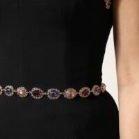 Dolce & Gabbana must kaunistustega merineitsi lõikega kleit