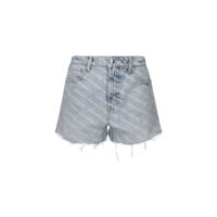 Alexander Wang Blue Cotton Bermuda Shorts