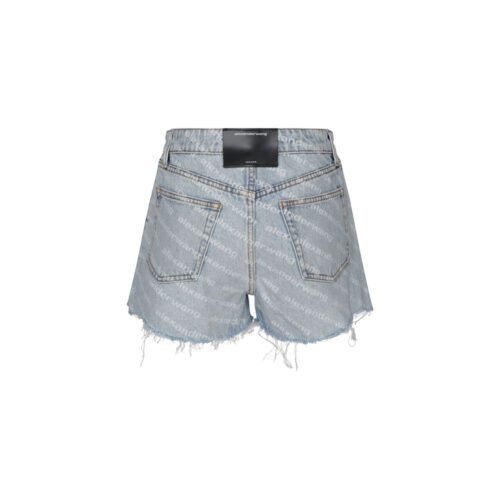9890690.jpeg Alexander Wang Blue Cotton Bermuda Shorts