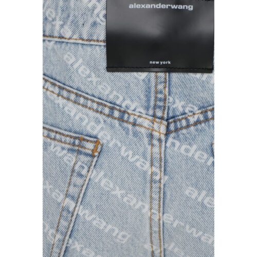 9890692.jpeg Alexander Wang Blue Cotton Bermuda Shorts