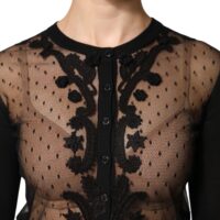 Dolce & Gabbana must õhuline nööbitav kardigan