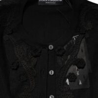 Dolce & Gabbana must õhuline nööbitav kardigan