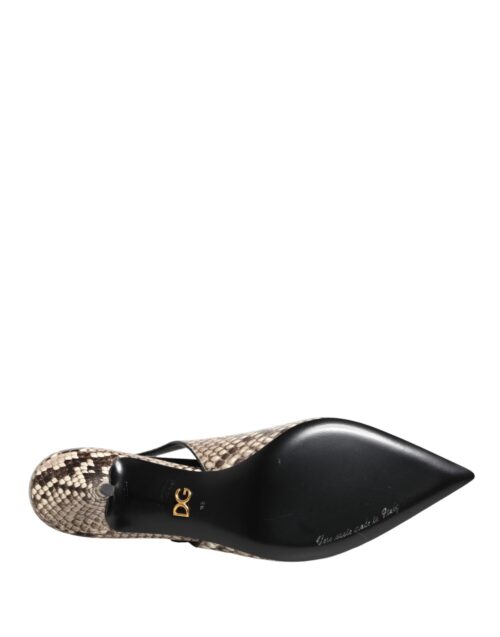 Dolce & Gabbana mitmevärvilised nahast slingback-kontsad