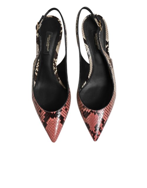 Dolce & Gabbana mitmevärvilised nahast slingback-kontsad