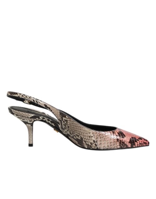 Dolce & Gabbana mitmevärvilised nahast slingback-kontsad