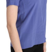 Patrizia Pepe siidist lühikeste varrukatega lilla pluus