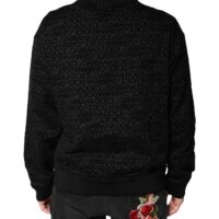 9914623.jpeg Dolce & Gabbana must monogrammiga ümara kaelusega sviiter