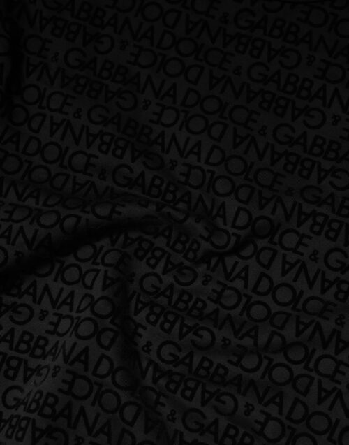 9914627.jpeg Dolce & Gabbana must monogrammiga ümara kaelusega sviiter