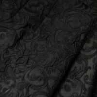 Dolce & Gabbana mustad kõrge vöökohaga lillebrokaatpüksid