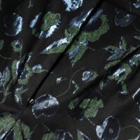 Dolce & Gabbana sinakasrohelised lillelised metallik kitsad püksid