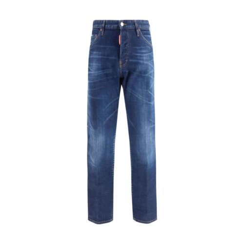 9964403.jpeg Dsquared² Blue Cotton Slim Fit Jeans