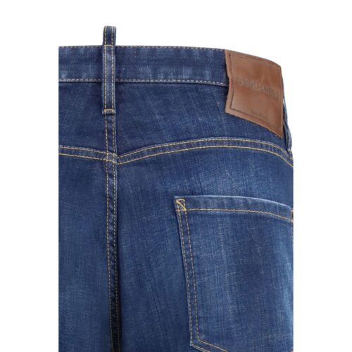 9964406.jpeg Dsquared² Blue Cotton Slim Fit Jeans