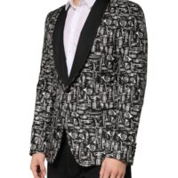 Dolce & Gabbana must Jazz Club siidist ühe nööbiga bleiser