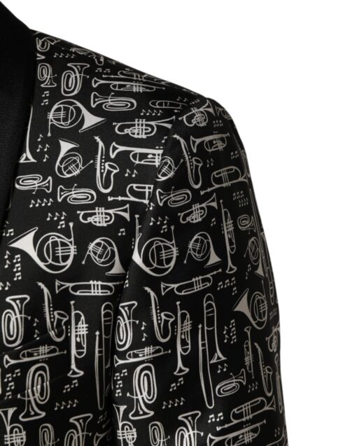 Dolce & Gabbana must Jazz Club siidist ühe nööbiga bleiser