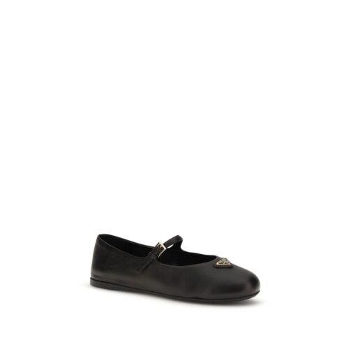 9975484.jpeg Prada Black Lamb Ovis Aries Aries Ballet Flats