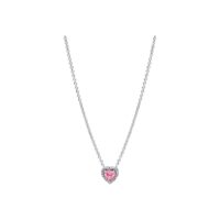 Pandora hõbedast ripats roosa kristalliga 398425C02-45