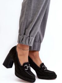 Plokkkontsal nahast kingad mudel 188521