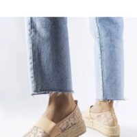 Roosad võrkmaterjalist espadrillid Solea naistele