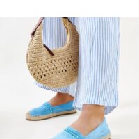 Sinised espadrillid tsirkoonidega Abia
