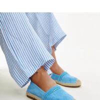 Sinised espadrillid tsirkoonidega Abia