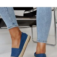 Sinised kuldsed espadrillid Solea naistele