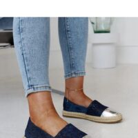 Solea sinised espadrillid naistele, 2 cm tallaga