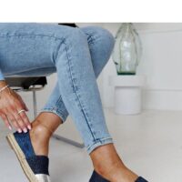 Solea sinised espadrillid naistele, 2 cm tallaga