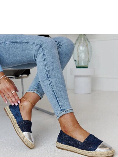 Solea sinised espadrillid naistele, 2 cm tallaga