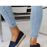 Solea sinised espadrillid naistele, 2 cm tallaga