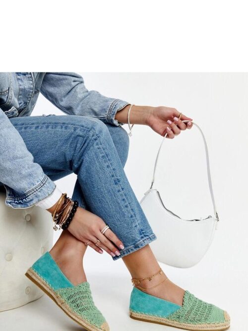 Naiste mintrohelised pitsilised espadrillid Solea