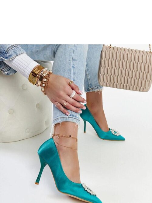 Rohelised satiinist kõrged kontsad Susegana 207513