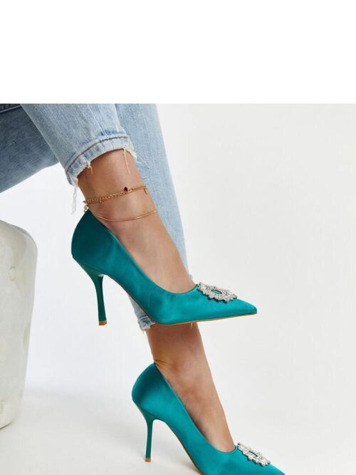 Rohelised satiinist kõrged kontsad Susegana 207513