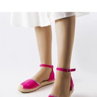 Roosad espadrillid Licia madala kontsaga