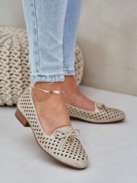 Elegantse rosetiga naiste baleriinad Jezzi