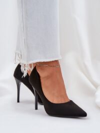 Kõrged kontsad 208486 – stiilsed öko-seemisnahast kingad