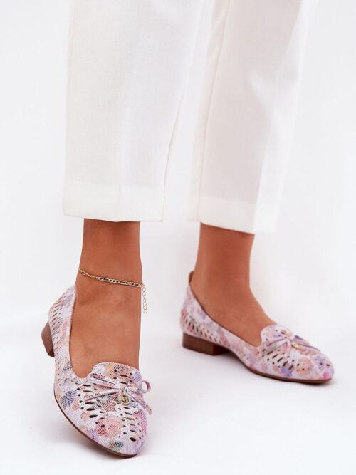 Jezzi roosad seemisnahast baleriinad 209040