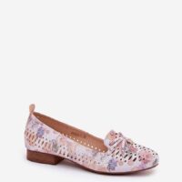 Jezzi roosad seemisnahast baleriinad 209040