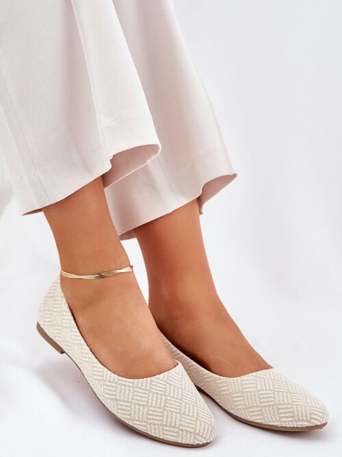 Naiste sädelevad tekstiilist baleriinid