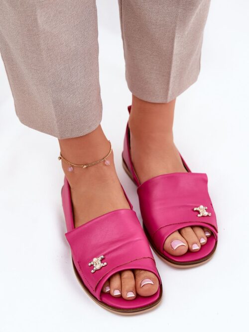 Nahatallaga avatud varbaga mugavad ballerinad