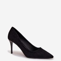 Kõrged kontsad 218915 – sametised klassikalised kingad