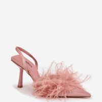 Naiste kõrged kontsad sulgedega 219818