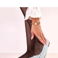 Teksariidest naiste ballerinad nahast sisetallaga