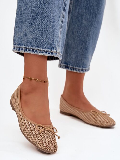 Naiste kootud baleriinid pehme sisetallaga