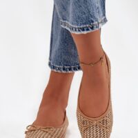 Naiste kootud baleriinid pehme sisetallaga