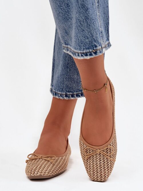 Naiste kootud baleriinid pehme sisetallaga